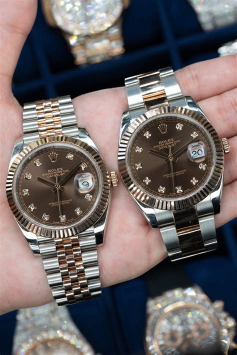 rolex oyster band vs jubilee.